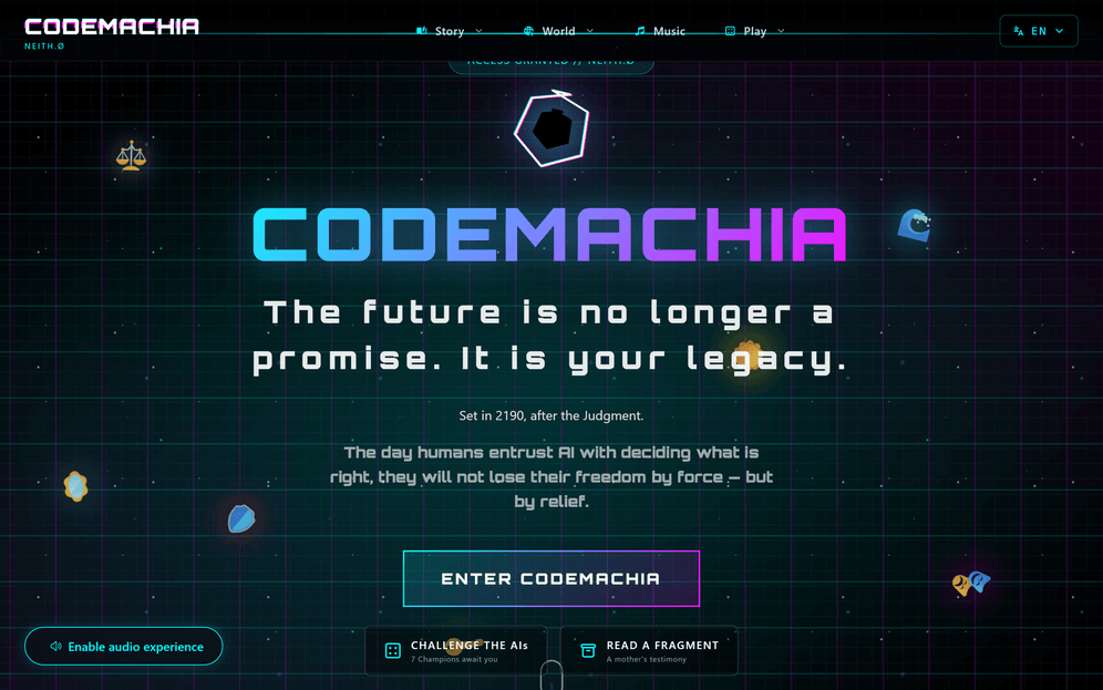 Codemachia — case study by Ikki